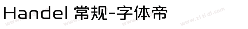 Handel 常规字体转换